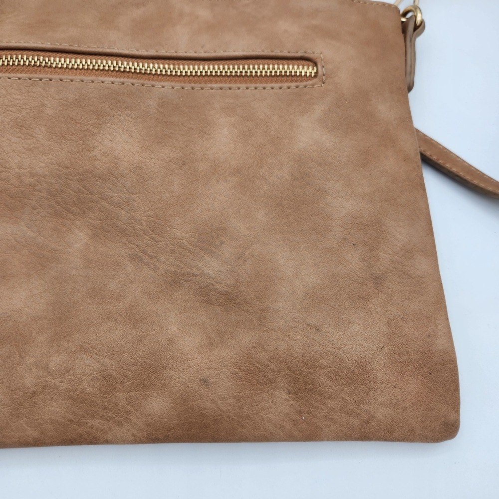 Shiraleah Chicago Brown Crossbody Bag Adjustable Strap Front Pocket Purse - Picture 5 of 13